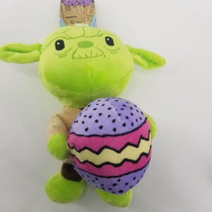 STAR WARS Easter 9" Yoda Easter Egg Squeaker Pet Toy NWT